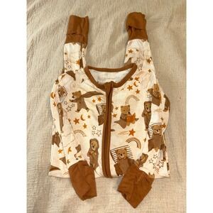 Little Sleepies Bedtime Bears Bamboo Zippy Pajamas Unisex 12-18 Months